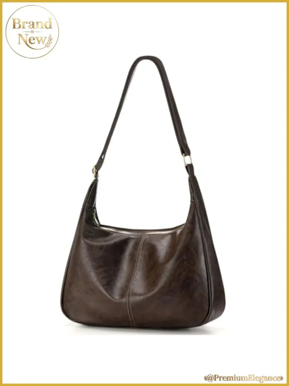 Sightor Leather Hobo Bag for Women Slouchy Shoulder Purse Adjustable Strap